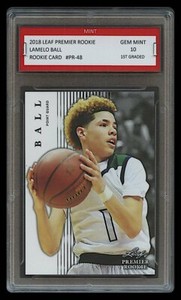 Lamelo Ball 2018 Leaf Premier 1st Graded 10 Rookie Card Rc 2020 Top Draft Pick Ebay