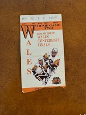 1992 Stanley Cup Wales Finals Hockey Ticket Game 2 Penguins v Bruins Lemieux 2 G