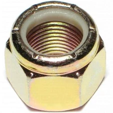 1/4" Grade 8 Nylon Lock Nuts Yellow Zinc QTY 1000