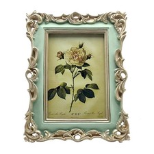 4x6 Vintage Picture Frame Antique Ornate Green Photo Frame, for Table Top and...