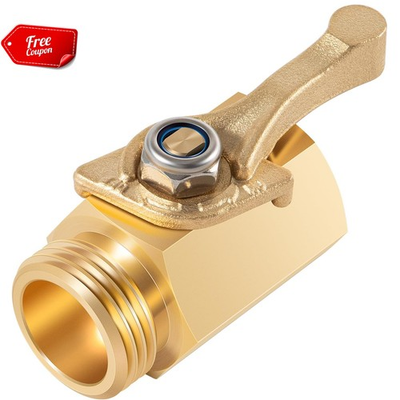#ad Heavy Duty Brass Shut Off Valve for Dramm 12353 3 4Inch Water Flow Control Valve $17.85
