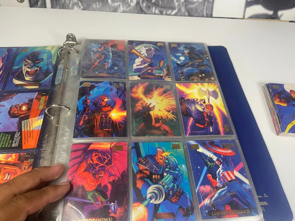 1994 MARVEL MASTERPIECES BASE / 22SIGNATURE / LOTS OF EXTRAS INCOMPLETE SET - Image 3 of 4