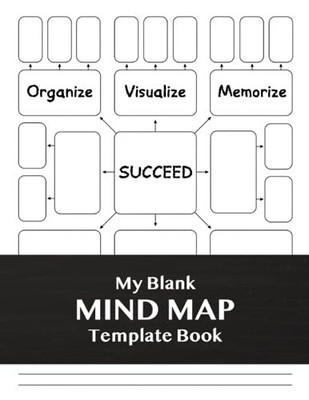My Blank Mind Map Template Book: A Visual Thinking Notebook with Mind Mapping Te
