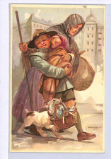HUNGARY Art *BOY SCOUTS* Postcard Unused 1937 DOGS {samwells-covers}WQ222