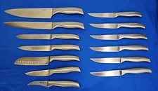Deik Knife Set Of 13 Stainless Steel Bread Steak Utility Chef Cook Culinary