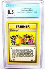 CGC 8.5 CHALLENGE! Trainer 1ST EDITION Team Rocket 74/82 Pokemon 2000 NM-MINT+ on eBay