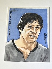 2013 Leaf Best of Hockey Dennis Potvin Sketch Card 1/1  By Jay Pangan