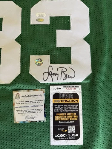 Larry Bird Signed Custom Boston Celtics Jersey Autograph NBA JSA COA