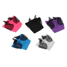 Horse Mesh Fly Mask Breathable Elastic Horse Face Mask With Ears Protection