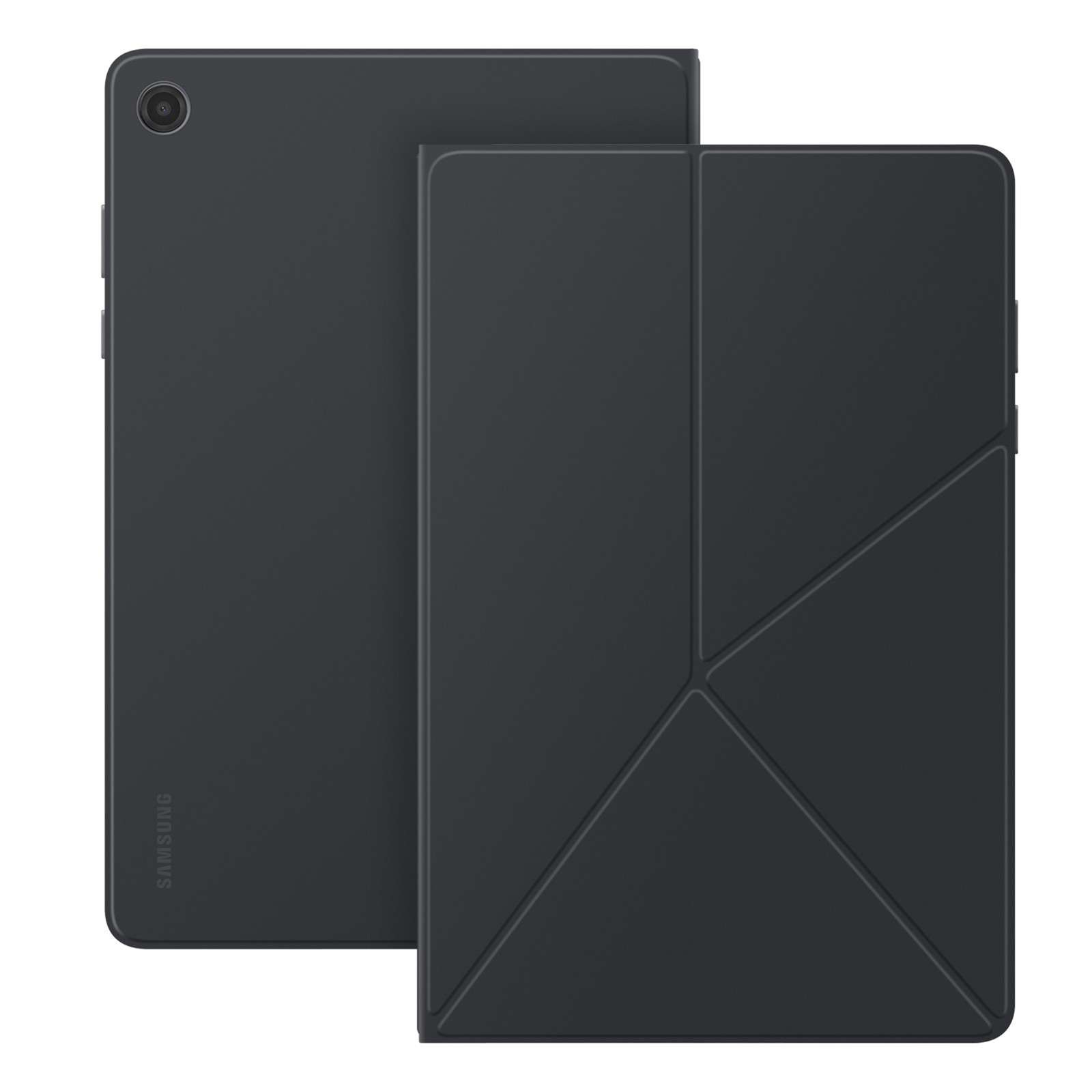 Étui pour Galaxy Tab A11 Plus Book Cover noir au design ultra fin et finitions premium