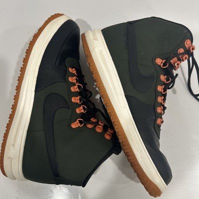 Nike Air Lunar Force 1 Duckboot 18 Black Green Mens Size 11 Boots AF1 WNTR