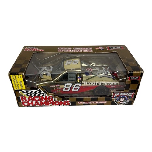 Stacy Compton Royal Crown #86 Race Truck Racing Champions Gold 1/24 Dodge Signed - Picture 1 of 5