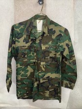 Vintage US Military Poplin Class 2 Camo EDRL Jacket Size XSR 60s Vietnam