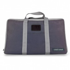 Vintage Case Logic CD Storage Case Gray Canvas Zip Media Binder with Handles