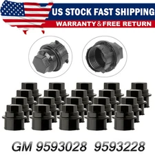 -20 Pack Black Lug Nut Caps Compatible/Replacement fits Chevy/GM 9593028 9593228