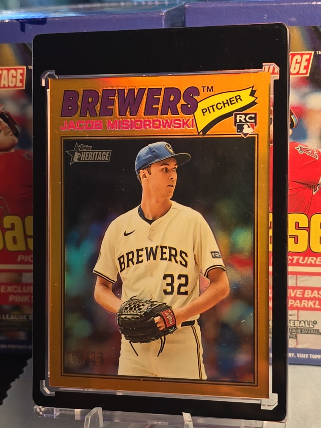 2026 Topps Heritage Chrome Orange Refractor #144 Jacob Misiorowski RC  19/25🔥🔥