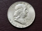 1963-D FRANKLIN HALF DOLLAR 90% SILVER .50¢ UNITED STATES   (A314)