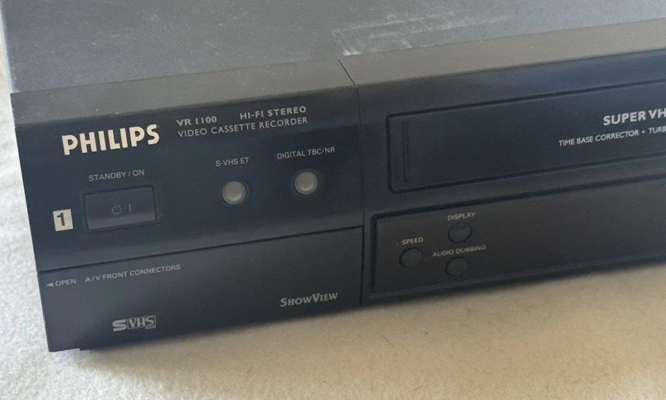 Philips VR1100 Super VHS ET Recorder Time Base Corrector SVHS Videorekorder - Bild 2 von 4