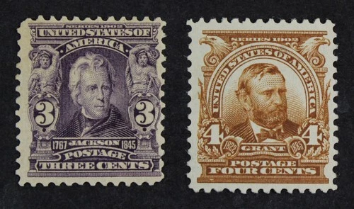 CKStamps: US Stamps Collection Scott#302 303 Mint LH OG