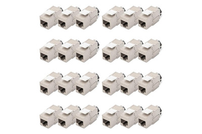 DIGITUS Keystone-Modul Cat-6A Geschirmt - 24 Stück - Rj45-Buchse - 500 Mhz 10Gba