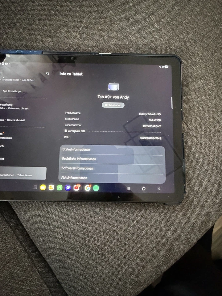 Samsung Galaxy Tab A9+  SM-X216B + 5G - Bild 2 von 4