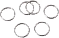 1/2 Inch Split Key Rings,Stainless Steel Dog Tag Mini Rings,Small Key Chain Ring