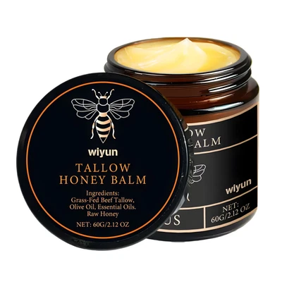 BEAUTHINK Grass-Fed Beef Tallow and Honey Balm, Beef Tallow Skin Care