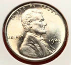 1943-P Lincoln Wheat Cent Penny GEM BU From an Original Bank Roll