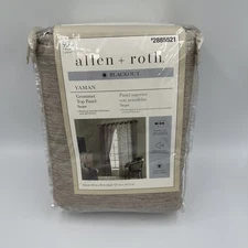 Allen Roth Blackout Yaman Grommet Top Panel Taupe 50x95in