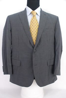 Freemans Sporting Club F.S.C. 2Btn Gray Wool Suit Jacket Sport Coat New York 43R