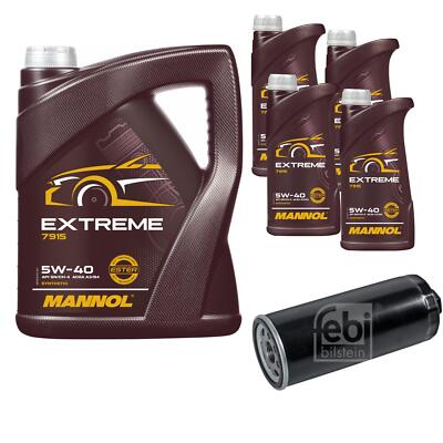 FEBI BILSTEIN Ölfilter 9L MANNOL Extreme 5W-40 für Audi A6 Avant C5 S6 quattro