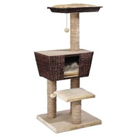 Kratzbaum Trend Grenada 114 Cm Von Europet Bernina FüR Katzen, PlüSch & Jute