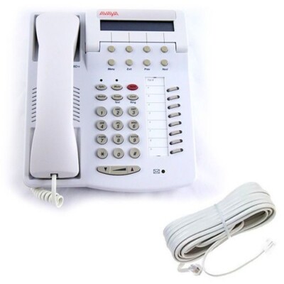 Avaya / Lucent 6408D+ WEISS Büro Display Telefon Mit Fußständer