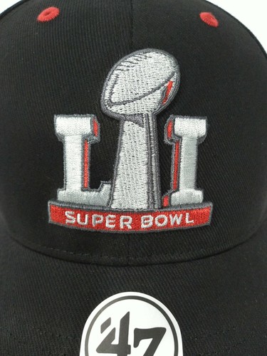 NFL 47 Brand Super Bowl Black/Red/Silver Hat Cap, Adjustable Cotton - Picture 8 of 8