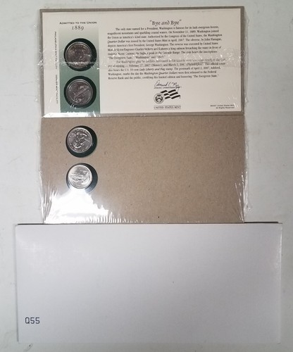 Q55 OKLAHOMA 2008-P, D STATE QUARTER COINS U.S. MINT FIRST DAY COVER SEALED OGP! - Picture 1 of 3
