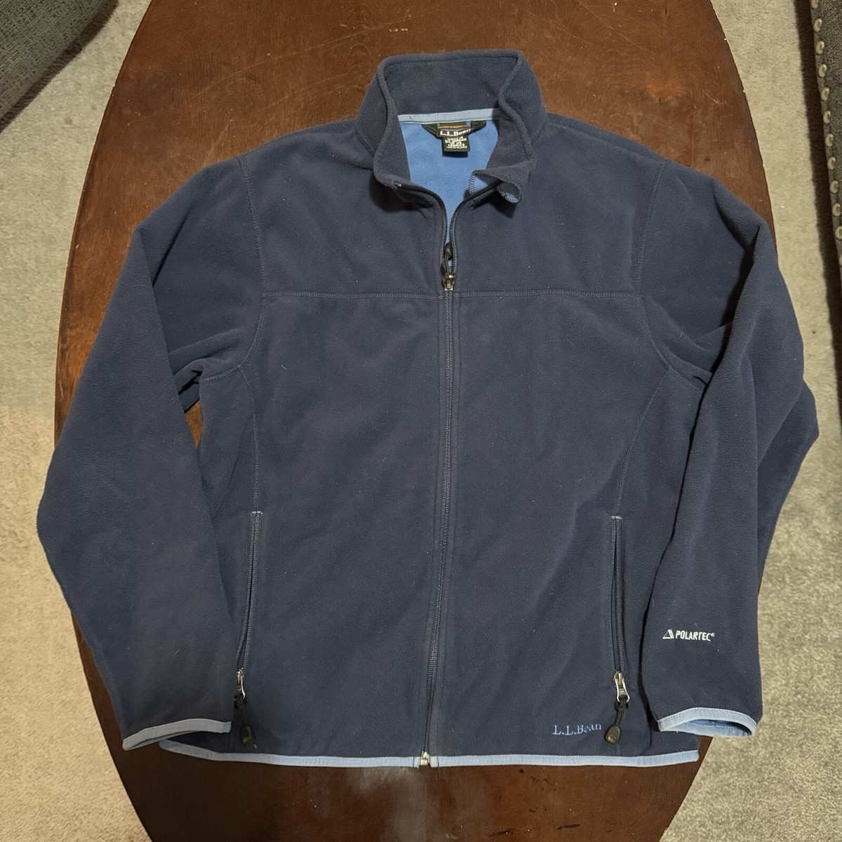 Gilet Polaire LL Bean Windbloc Homme XL Vert - Vintage Années 90 - Randonnée