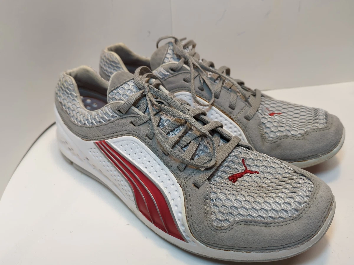 Recuperar Calamidad cine PUMA LIFT RACER Shoes Mens Size 10.5 White Red Lightweight Lace-up | eBay