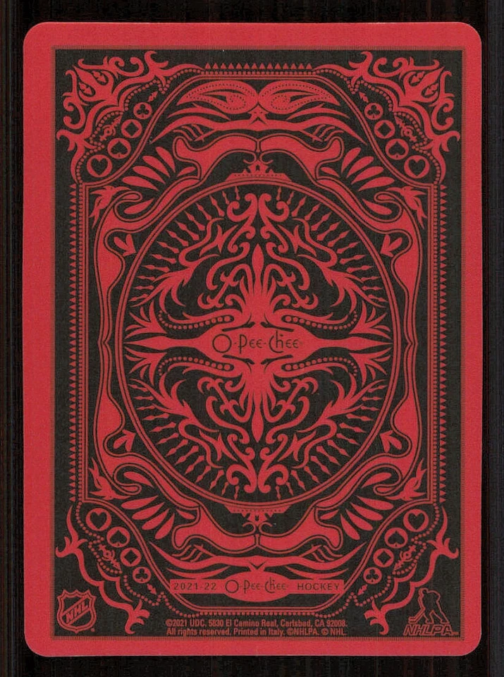2021-22 O-Pee-Chee Playing Cards #2CLUBS Kyle Connor - Image 2 of 2