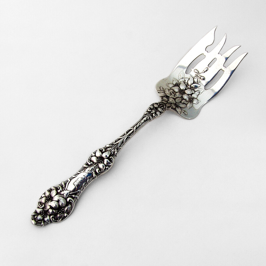 【Alvin社】【SV925】1905年オールド・オレンジ・ブロッサムカトラリー Orange Blossom Old Large Cold Meat Fork Alvin Sterling Silver 1905