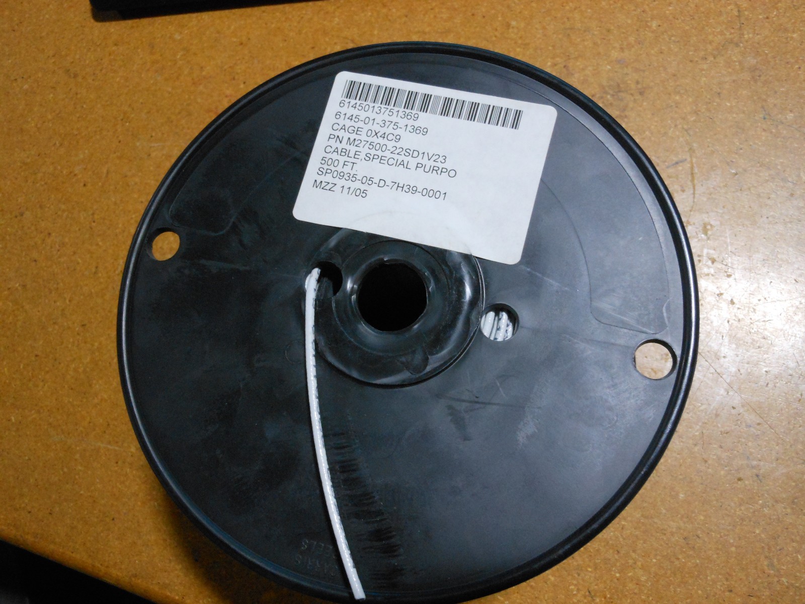 ALLIED DRAHT & KABEL (500 FUSS ROLLE) M2750022SD1V23 NSN 614501375