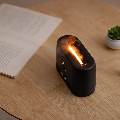 Portable flame aromatherapy machine aroma diffuser atomizer air flame humidifier - Picture 12 of 13
