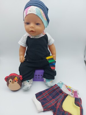 Puppenkleidung/Bekleidung - 5 tlg.Set,für Babypuppen 43 cm Handmade 561 Unikat 