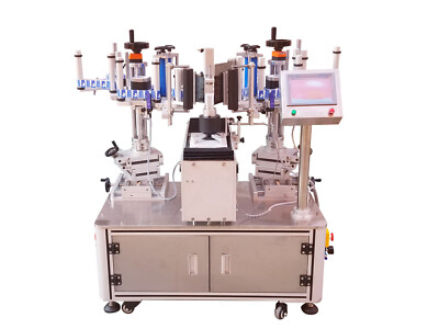 Semi-Automatic Double Side Labeling Machine Square Bottle Labeller for Detergent