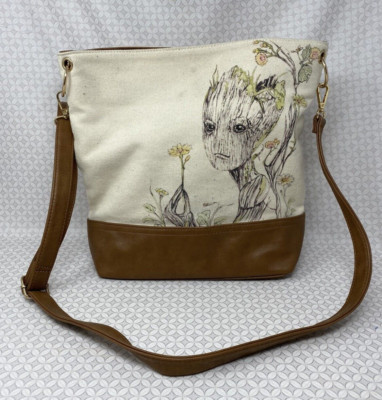 Loungefly Marvel Guardians Of The Galaxy Floral Teen Groot Crossbody Bag Purse