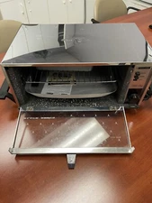 Black Angus Broiler Petite Chef Toaster Oven Vintage Chrome Model 333821 Mint