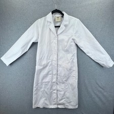Doctor James Women's White Medical Professional Lab Coat Multiple Pockets Size 0