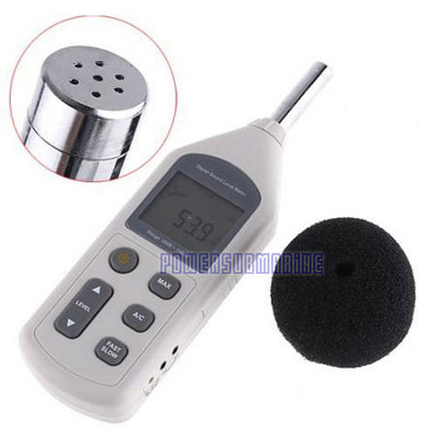 30-130dB Portable Digital Sound Level Noise Decibel DB Monitor Meter ...