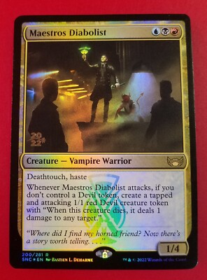 1x Maestros Diabolist | FOIL Prerelease | Streets of New Capenna | MTG Magic