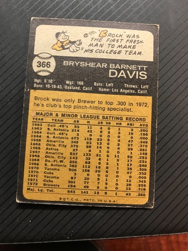 1973 Topps Baseball Cards Singles 300-660 Complete Your set You U Pick - Picture 156 of 334