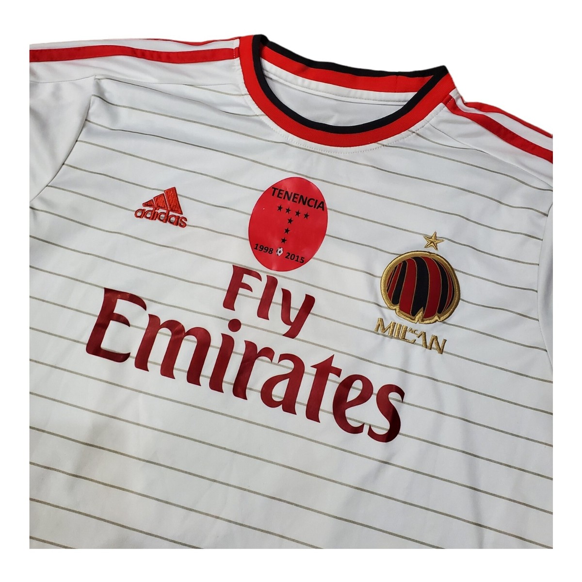 MILAN AC Jersey KIDS 14/15 Medium White ADIDAS Soccer
